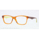 Vogue VO2787 Single Vision Prescription Eyeglasses 2062-53 - Striped Brown Orange
