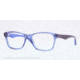 Vogue VO2787 Single Vision Prescription Eyeglasses 2063-53 - Striped Black Blue