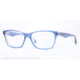 Vogue VO2787 Single Vision Prescription Eyeglasses 2171-53 - Top Blue/Transparent Frame