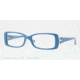 Vogue VO2807B Eyeglass Frames 2075-51 - Light Blue/dark Blue/azure Frame, Demo Lens Lenses