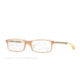 Vogue VO2867 Single Vision Prescription Eyeglasses 2179S-52 - Top Matte Beige Transp Frame