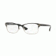 Vogue VO4009 Single Vision Prescription Eyeglasses 352-52 - Black/Silver Frame