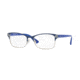 Vogue VO4009 Single Vision Prescription Eyeglasses 5016-52 - Electric Blue/silver Frame