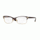 Vogue VO4009 Single Vision Prescription Eyeglasses 997-52 - Brown/Pale Gold Frame