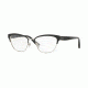 Vogue VO4033 Single Vision Prescription Eyeglasses 352-53 - Black/Silver Frame
