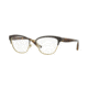 Vogue VO4033 Single Vision Prescription Eyeglasses 997-51 - Brown/Pale Gold Frame