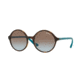 Vogue VO5036S Sunglasses W65648-52 - Dark Havana Frame, Azure Grad Pink Grad Brown Lenses