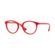 Vogue VO5167 Single Vision Prescription Eyeglasses 2621-50 - Top Red/red Transparent Frame