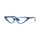 Vogue YOLA VO5281 Prescription Eyeglasses, 51mm, Transparent Dark Blue, VO5281-2065-51-SV