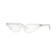 Vogue YOLA VO5281 Prescription Eyeglasses, 51mm, Transparent, VO5281-W745-51-SV
