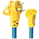Voltec Industries 30A Male 15A Female Adapter w/ E Zee Grip, 16-00503