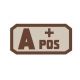 Voodoo Tactical Blood Type Rubber Patch, A+ Pos, Gray, 07-0991014000