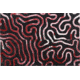 Voodoo Resins Bad Brains Resin Slabs, 1.95in x 6in x .3in, 2 Pack, Black background w/ Red &amp; White Swirl Design, BADS-NA01-A1