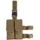 Voodoo Tactical Drop Leg Platform w/Attached M4/M16 Double Mag Pouch, Coyote, 20-9308007000