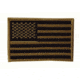 Voodoo Tactical Embroidered Usa Military Flag Patches, Left Side, Coyote, 2inx3in, 20-9087007000
