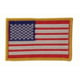 Voodoo Tactical Embroidered Usa Military Flag Patches, Right Side, Red/White/Blue, 2inx3in, 20-9087099001