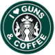 Voodoo Tactical I Love Guns &amp; Coffee Patch, Green - 07-0916000000