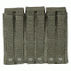 Voodoo Tactical M4/AK47 Mag Pouch - Triple, OD Green, 20-8175004000
