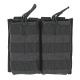 Voodoo Tactical M4/M16 Open Top Mag Pouch W/ Bungee System - Double, Black, 20-8585001000