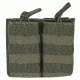 Voodoo Tactical M4/M16 Open Top Mag Pouch W/ Bungee System - Double, OD Green, 20-8585004000