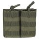 Voodoo Tactical M4/M16 Open Top Mag Pouch W/ Bungee System - Double, OD Green, 20-8585004000
