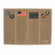Voodoo Tactical Morale Patch Board With Brush Fabric, Coyote, 07-0068007000