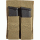 Voodoo Tactical Removable Pistol Mag Pouch, Double, Coyote, 20-0119007000