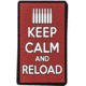 Voodoo Tactical Rubber Patch - Keep Calm And Reload, Red, 07-0979016000