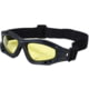 Voodoo Tactical Sportac Goggle Glasses, Black/Yellow Lens, 02-8832017000