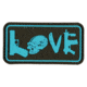 Voodoo Tactical Tactical Love Patch, Turquoise, 07-0905000000