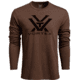 Vortex Core Logo LS T-Shirt - Mens, Brown Heather, S, 221-02-BRHS