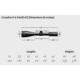 Vortex Crossfire II AO 6-24x50mm Rifle Scope, 30mm Tube, Second Focal Plane, Black, Hard Anodized, Non-Illuminated Dead-Hold BDC Reticle, MOA Adjustment, CF2-31045