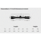 Vortex Diamondback 1.75-5x32mm Rifle Scope, 1 in Tube, Second Focal Plane, Black, Hard Anodized, Non-Illuminated Dead-Hold BDC Reticle, MOA Adjustment, DBK-08-BDC