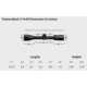 Vortex Diamondback 3-9x40mm Rifle Scope, 1 in Tube, Second Focal Plane, Black, Hard Anodized, Non-Illuminated V-Plex Reticle, MOA Adjustment, DBK-M-01P