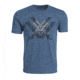 Vortex Men's SS Double Logo Tee, Royal Heather, 2XL 219057-ROH-2XL