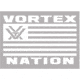 Vortex Nation Horizontal Flag Decal, White, DECAL-VNFLAG