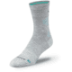 Vortex Pursuit Trail Crew Active Sock - Womens, Grey Heather/Aqua, L, 122-36-GHAL