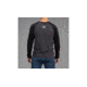 Vortex Raglan Core Logo Long Sleeve T-Shirt - Mens, Charcoal Heather, Medium, 220-49-CHHM