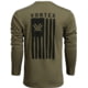 Vortex Salute LS T-Shirt - Men's, Medium, Military Heather, 222-02-MIHM