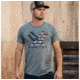 Vortex Stars And Bars T-Shirt - Mens, Ash Heather, 2X, 120-27-AAH2X
