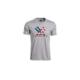Vortex Stars and Stripes Short Sleeve T-Shirts - Men's, Grey Heather, 2XL, 121-13-GHT2X