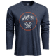 Vortex Three Peaks LS T-Shirt - Mens, Navy Heather, M, 222-01-NAHM