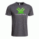 Vortex Toxic Green Logo Short Sleeve T-Shirt, Charcoal, Medium, TG-M