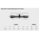 Vortex Viper HS-T 4-16x44mm Rifle Scope, 30mm Tube, Second Focal Plane, Black, Hard Anodized, Non-Illuminated VMR-1 MRAD Reticle, Mil Rad Adjustment, VHS-4308