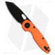 Vosteed Ankylo Vanchor Folding Knife, 3.18in, ELMAX, Reverse Tanto Blade, Aluminum Orange Handle, Black/Orange, 7.75in, BHQ-203329