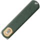 Vosteed Corgi Green Micarta Folding Knife, 4.13in Closed, 3in Stonewash 14C28N Sandvik SS Modified Drop Point Blade, Green Canvas Micarta Handle, CG3SVM3