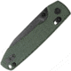 Vosteed Raccoon Folding Knife, 3.25in, 14C28N, Black Stonewash Drop Point Blade, Green Canvas Micarta Handle, RCCB32VPMN