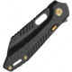 Vosteed RSKAOS Top BSW Sheepsfoot Folding Knife, 5in Closed, 3.5in Black Stonewash Bohler M390 SS Sheepsfoot Blade, Black PVD Coated Titanium Handle, MHET3