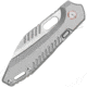 Vosteed RSKAOS Top Satin Wharncliffe Folding Knife, 5in Closed, 3.5in Satin Bohler M390 SS Wharncliffe Blade, Gray Satin Titanium Handle, MHET2