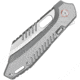 Vosteed RSKAOS Top Satin Sheepsfoot Folding Knife, 5in Closed, 3.5in Satin Bohler M390 SS Sheepsfoot Blade, Gray Satin Titanium Handle, MHET4